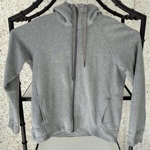 Grey Lululemon Hooded Full Zip Sweatshirt - Size 10